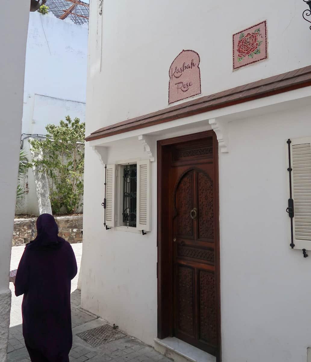 Private terrace with traditional Moroccan architecture and city views
